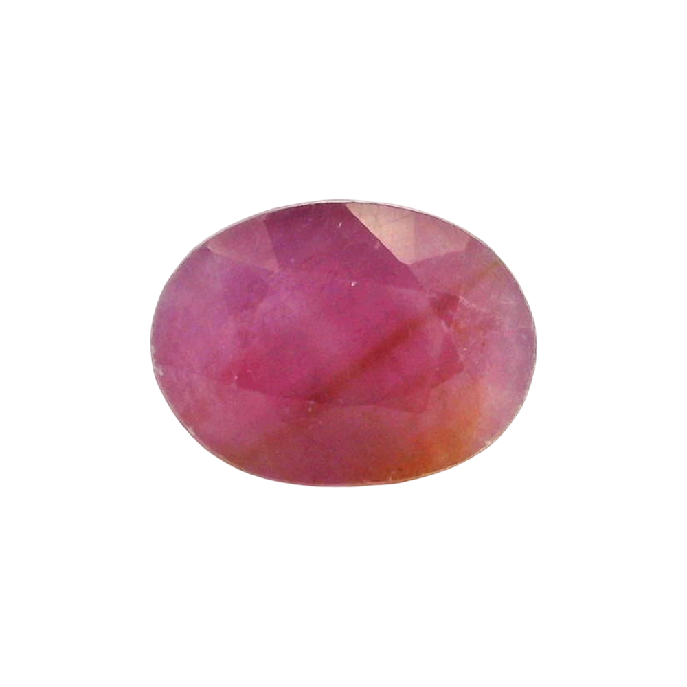 African Ruby (Manik) 4.22 Carat / 4.69 Ratti, Unheated and Untreated – No indications of treatment observed – front view