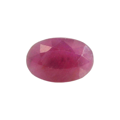 African Ruby (Manik) 3.47 Carat / 3.86 Ratti, Unheated and Untreated – No indications of treatment observed – front view