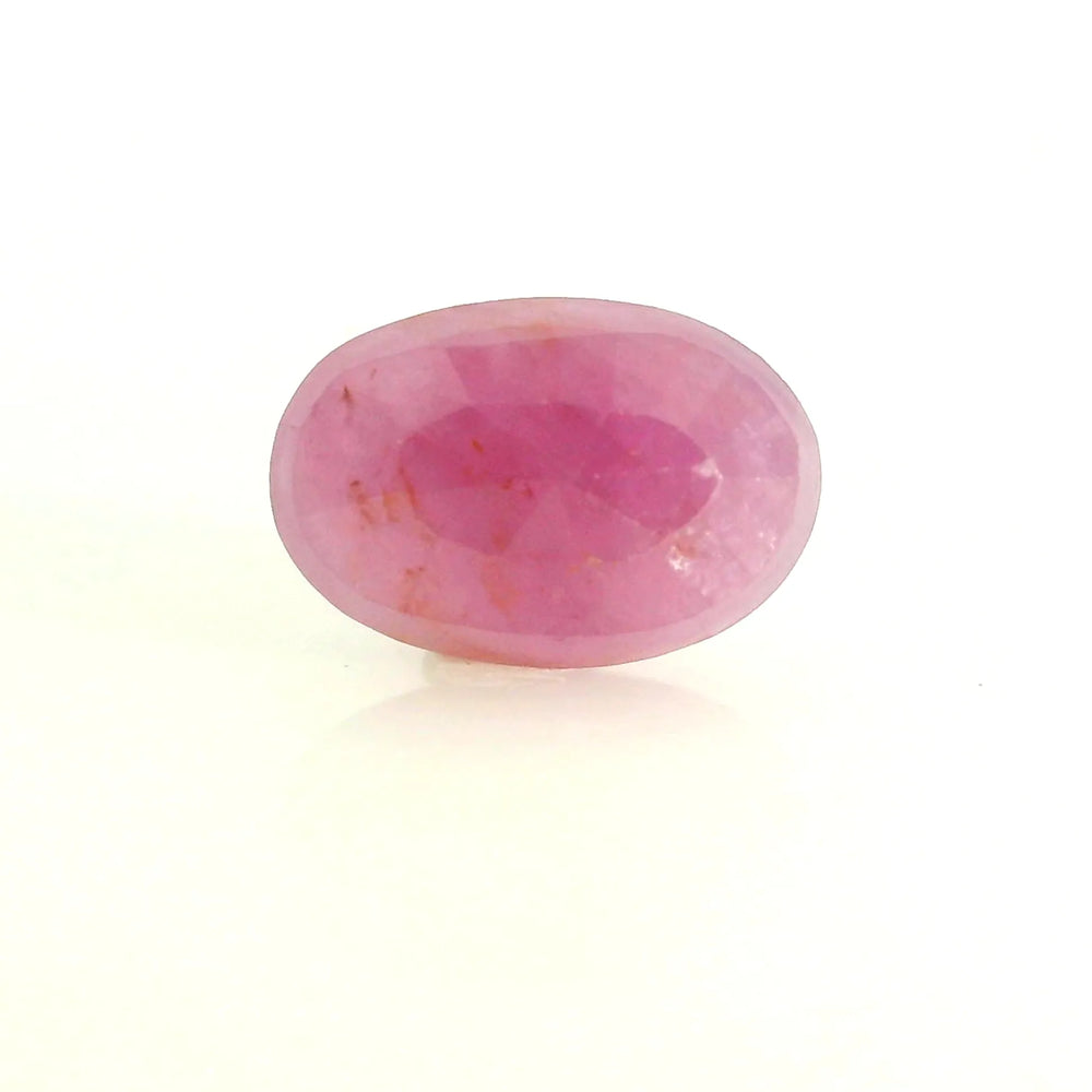 African Ruby (Manik) 4.49 Carat / 4.99 Ratti, Unheated and Untreated – No indications of treatment observed – back view