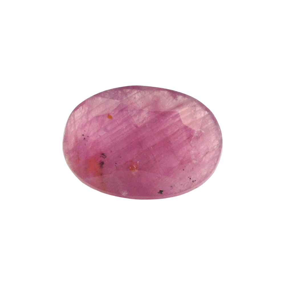 African Ruby (Manik) 4.38 Carat / 4.87 Ratti, Unheated and Untreated – No indications of treatment observed – front view