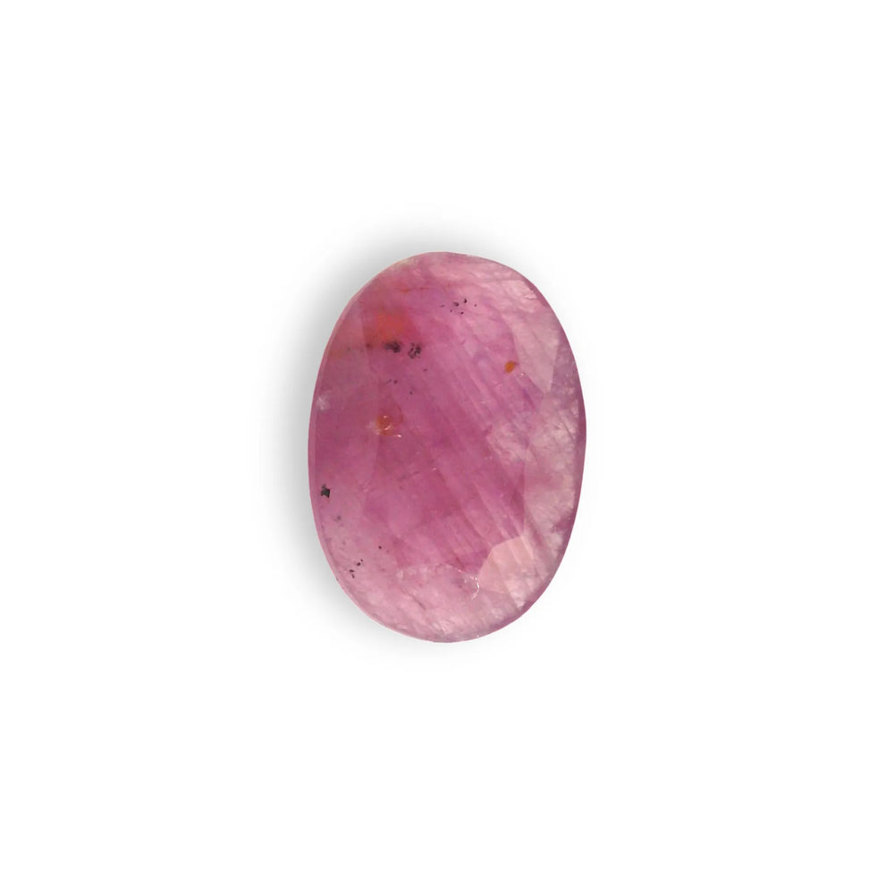 African Ruby (Manik) 4.38 Carat / 4.87 Ratti, Unheated and Untreated – No indications of treatment observed – top view