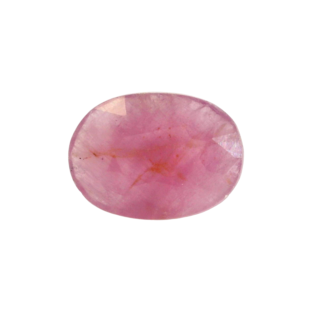 African Ruby (Manik) 4.34 Carat / 4.83 Ratti, Unheated and Untreated – No indications of treatment observed – front view