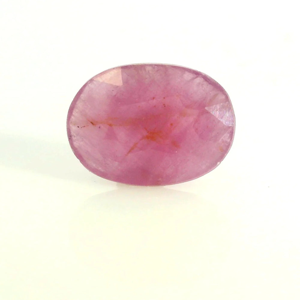 African Ruby (Manik) 4.34 Carat / 4.83 Ratti, Unheated and Untreated – No indications of treatment observed – front view