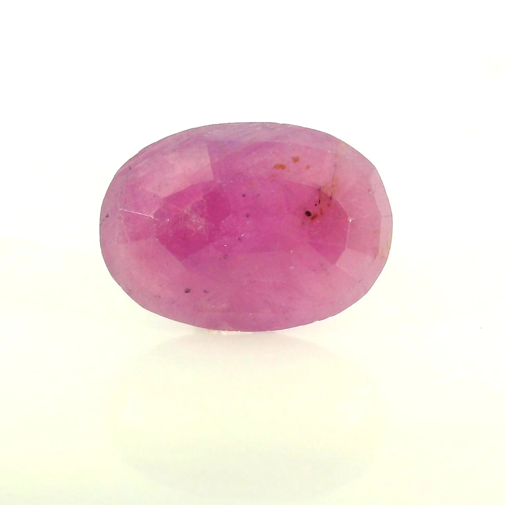 African Ruby (Manik) 5.1 Carat / 5.67 Ratti, Unheated and Untreated – No indications of treatment observed – back view