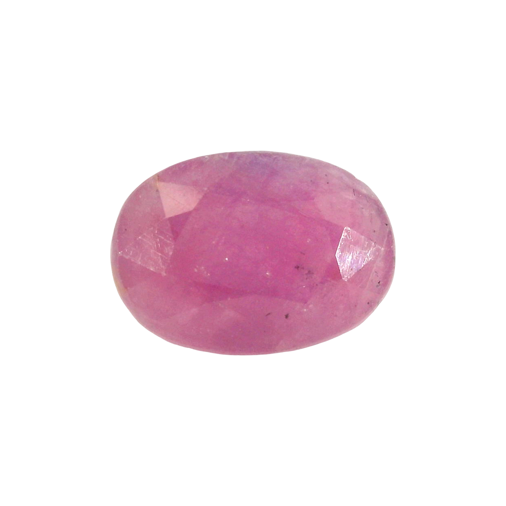 African Ruby (Manik) 5.1 Carat / 5.67 Ratti, Unheated and Untreated – No indications of treatment observed – front view