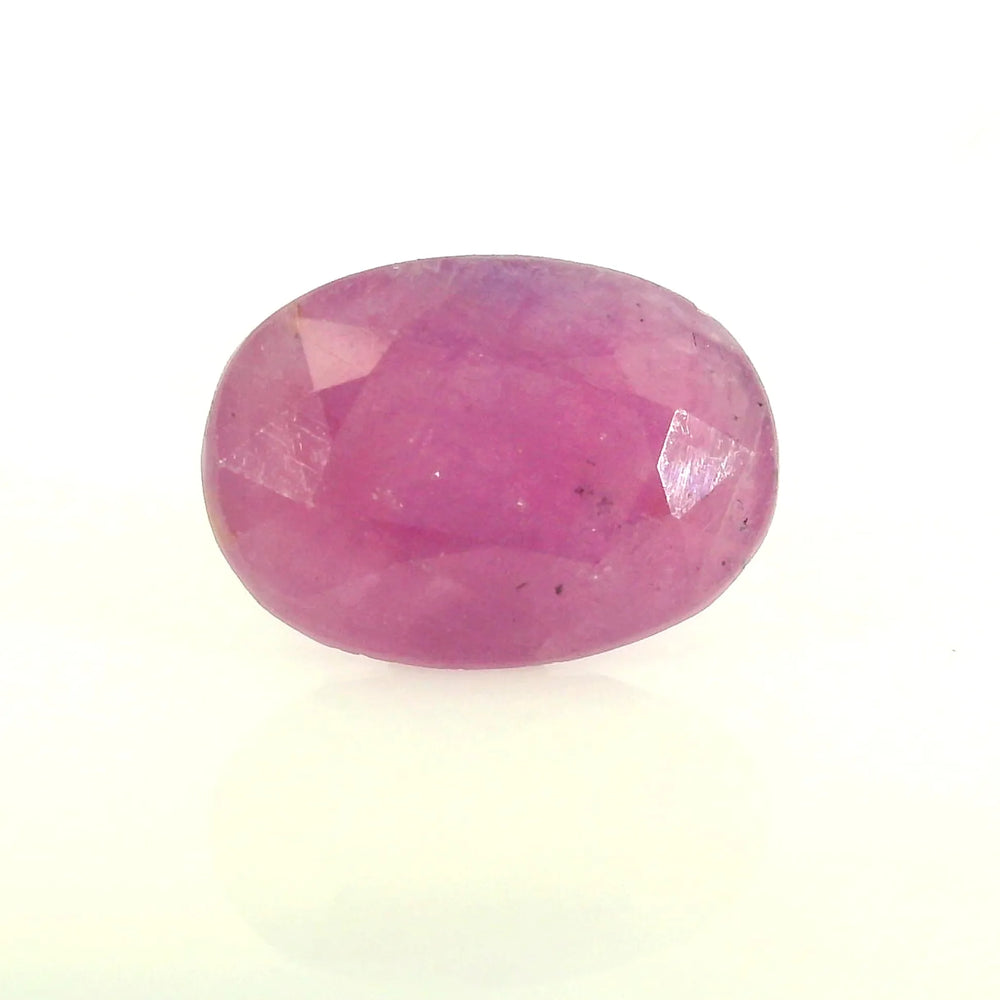 African Ruby (Manik) 5.1 Carat / 5.67 Ratti, Unheated and Untreated – No indications of treatment observed – front view