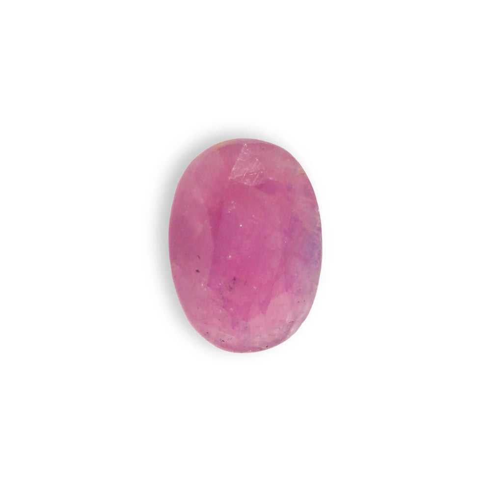 African Ruby (Manik) 5.1 Carat / 5.67 Ratti, Unheated and Untreated – No indications of treatment observed – top view