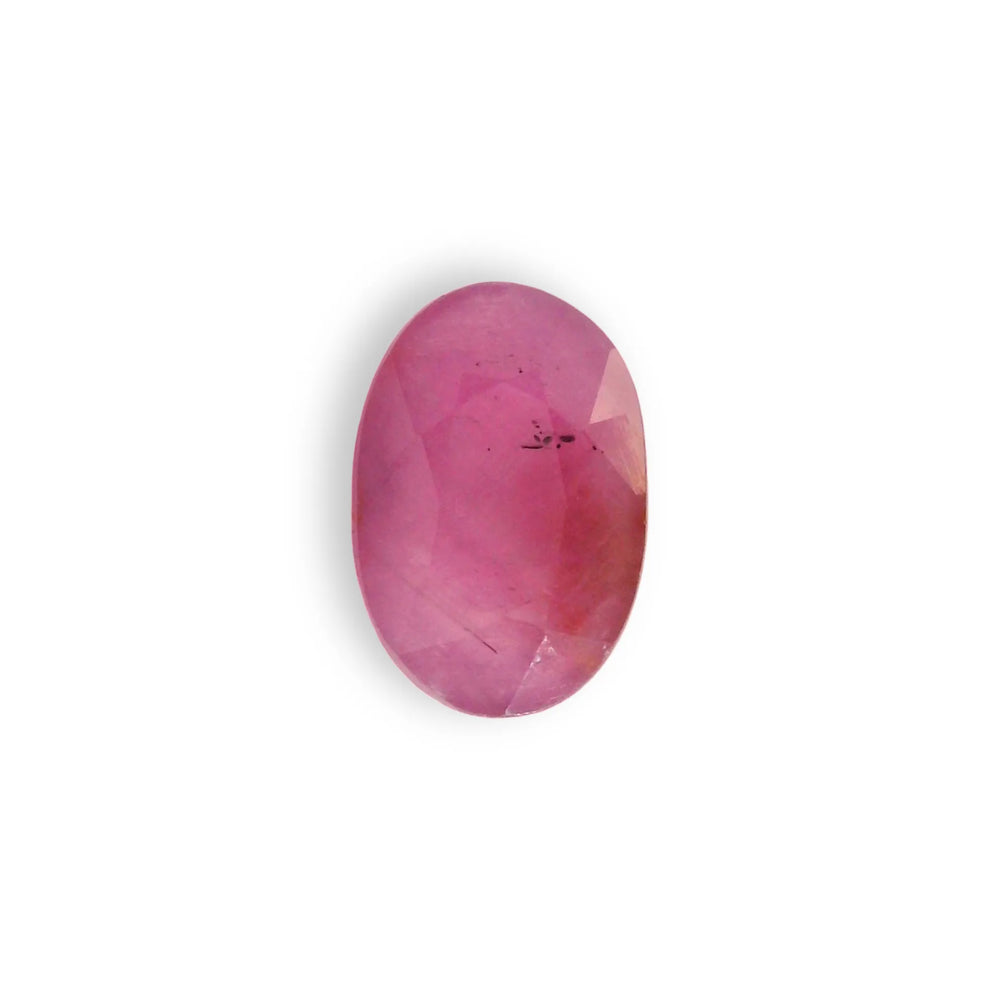 African Ruby (Manik) 5.37 Carat / 5.97 Ratti, Unheated and Untreated – No indications of treatment observed – top view