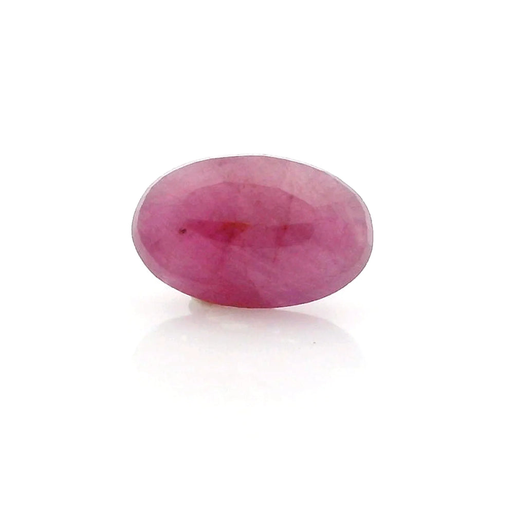 African Ruby (Manik) 3.7 Carat / 4.12 Ratti, Unheated and Untreated – No indications of treatment observed – back view