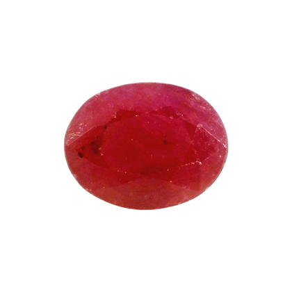 African Ruby (Manik) 4.64 Carat / 5.16 Ratti, Unheated and Untreated – No indications of treatment observed – front view