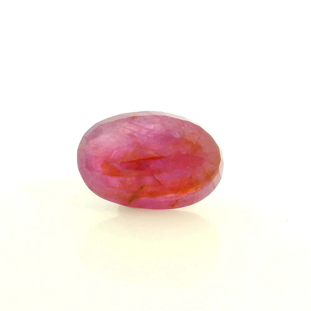 African Ruby (Manik) 5.33 Carat / 5.93 Ratti, Unheated and Untreated – No indications of treatment observed – back view