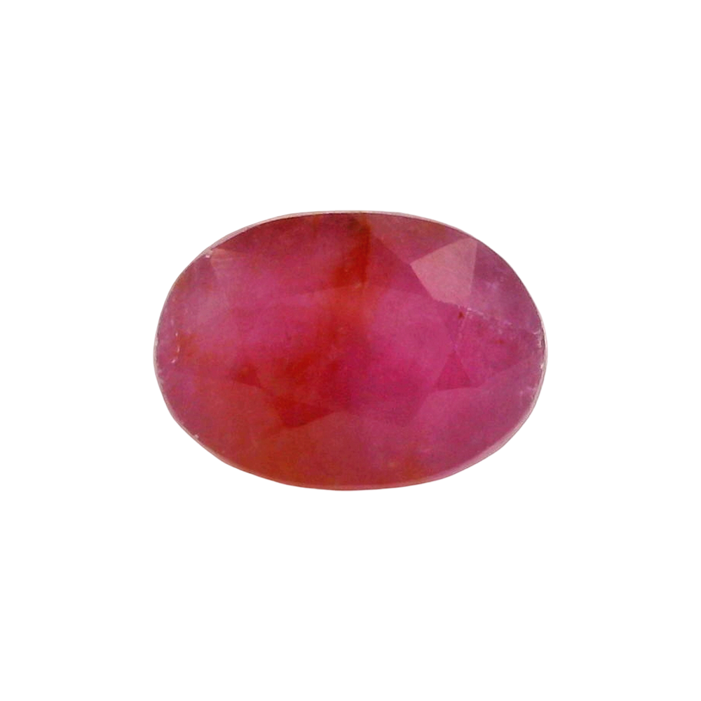 African Ruby (Manik) 3.75 Carat / 4.17 Ratti, Unheated and Untreated – No indications of treatment observed – front view