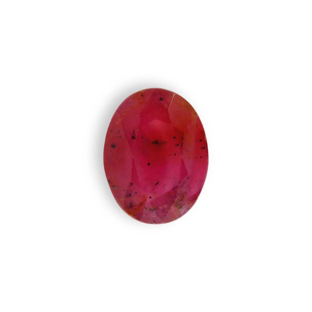 African Ruby (Manik) 4.46 Carat / 4.96 Ratti, Unheated and Untreated – No indications of treatment observed – top view