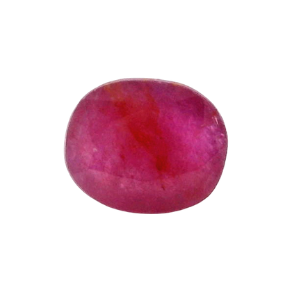 African Ruby (Manik) 3.37 Carat / 3.75 Ratti, Unheated and Untreated – No indications of treatment observed – front view