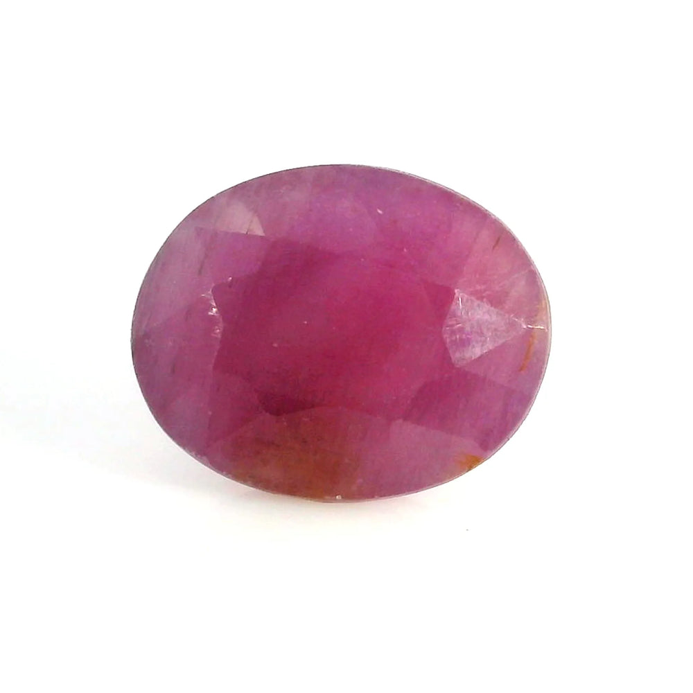 African Ruby (Manik) 9.68 Carat / 10.76 Ratti, Unheated and Untreated – No indications of treatment observed – front view