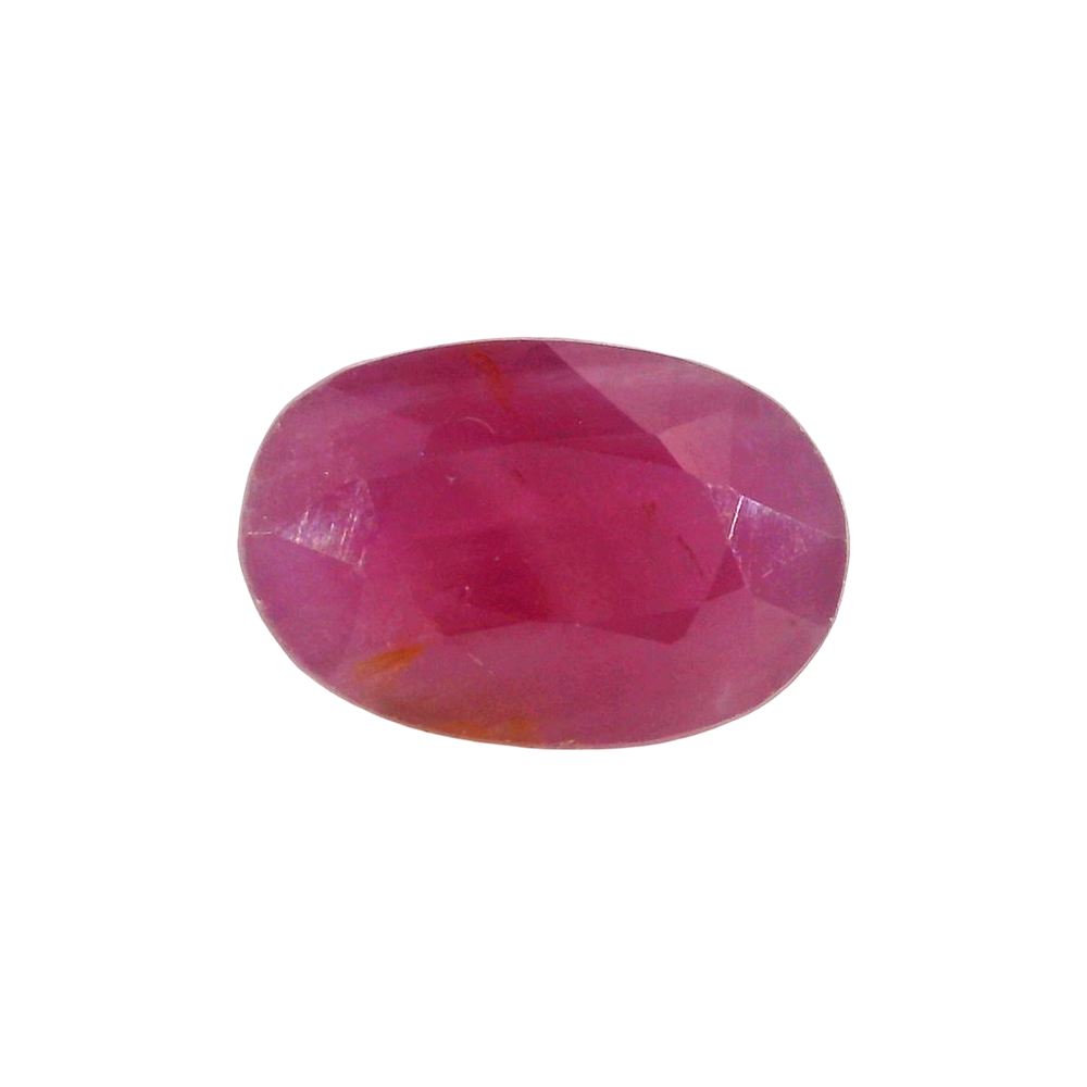 African Ruby (Manik) 4.72 Carat / 5.25 Ratti, Unheated and Untreated – No indications of treatment observed – front view