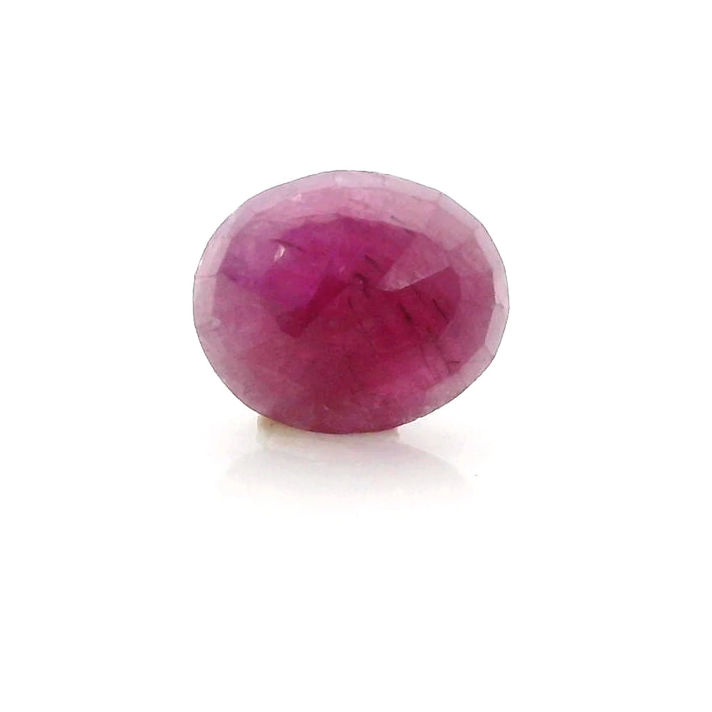 African Ruby (Manik) 5.1 Carat / 5.67 Ratti, Unheated and Untreated – No indications of treatment observed – back view