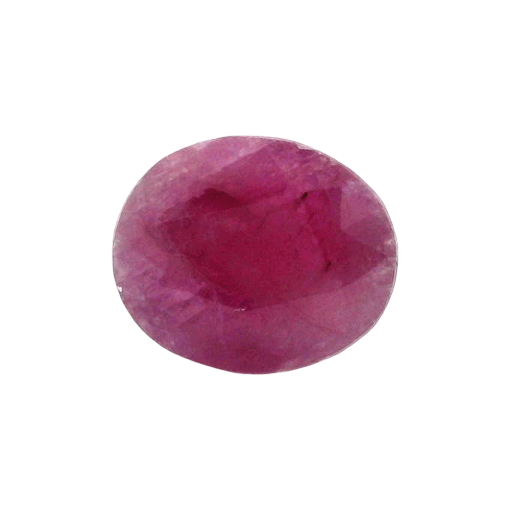 African Ruby (Manik) 5.1 Carat / 5.67 Ratti, Unheated and Untreated – No indications of treatment observed – front view