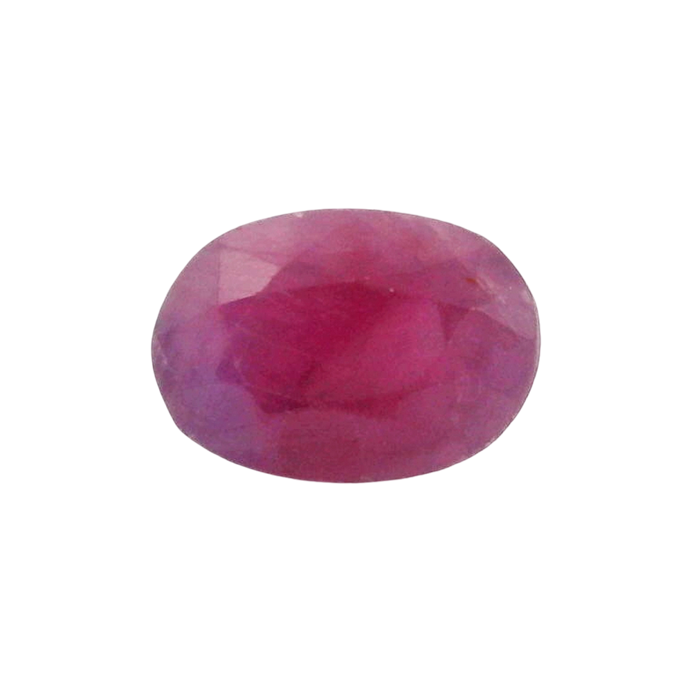 African Ruby (Manik) 3.47 Carat / 3.86 Ratti, Unheated and Untreated – No indications of treatment observed – front view