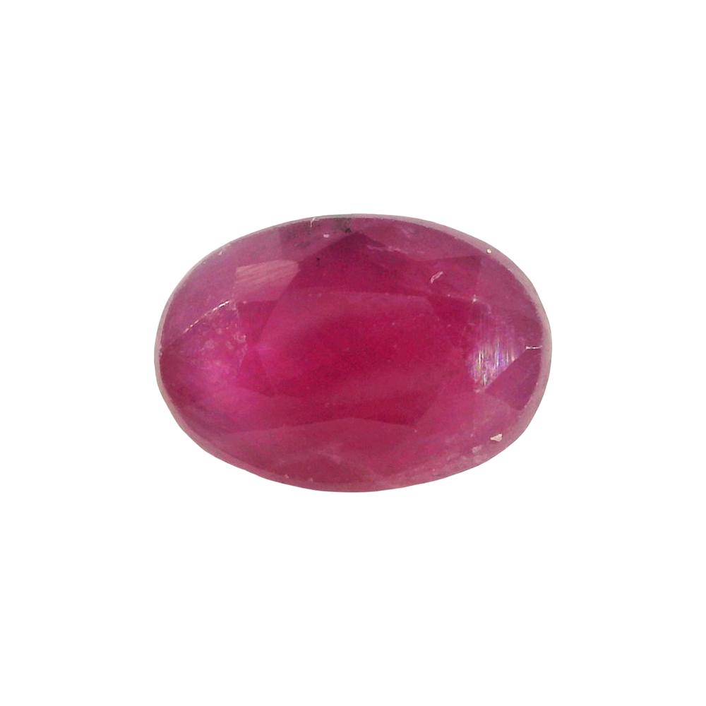 African Ruby (Manik) 4.42 Carat / 4.92 Ratti, Unheated and Untreated – No indications of treatment observed – front view