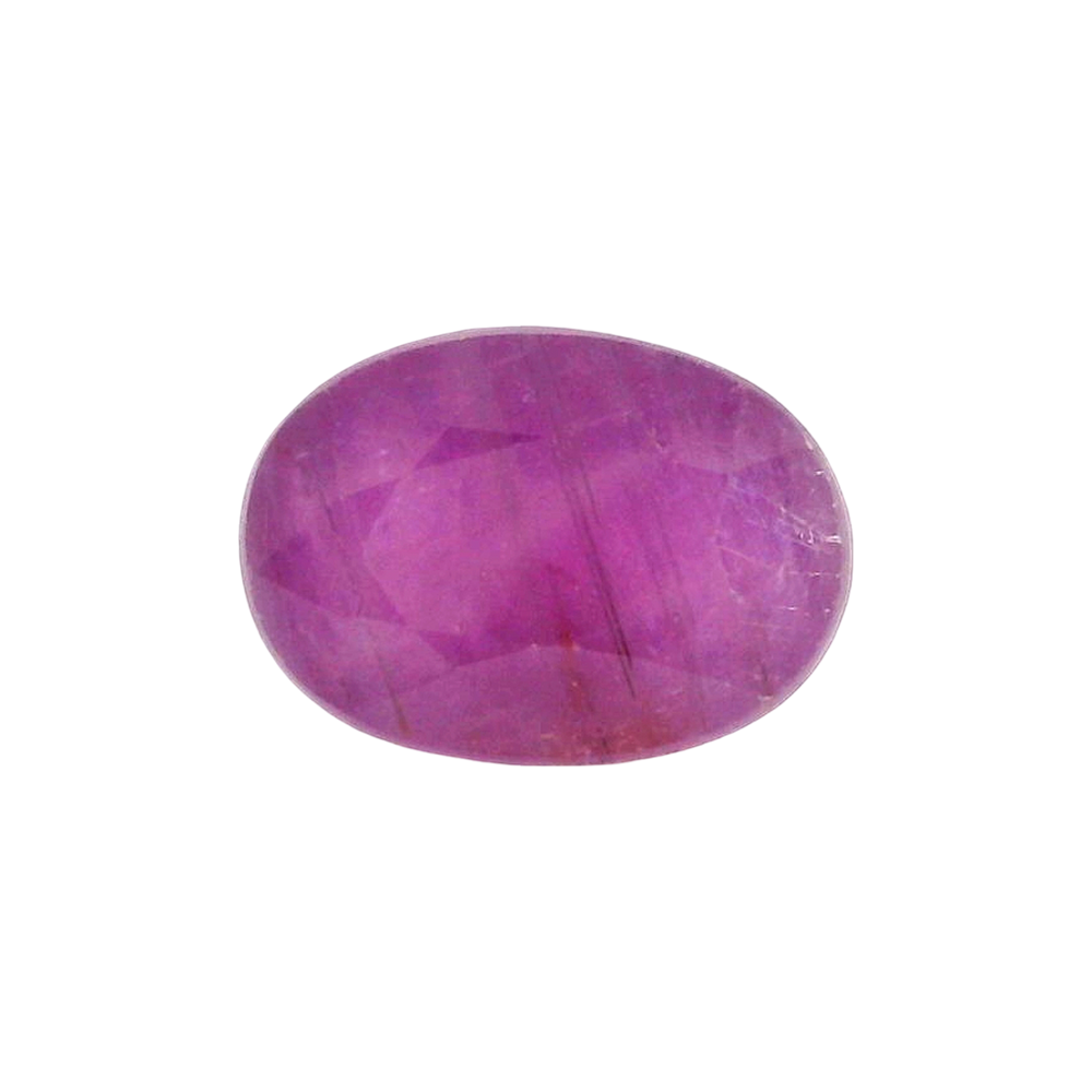 African Ruby (Manik) 5.29 Carat / 5.88 Ratti, Unheated and Untreated – No indications of treatment observed – front view