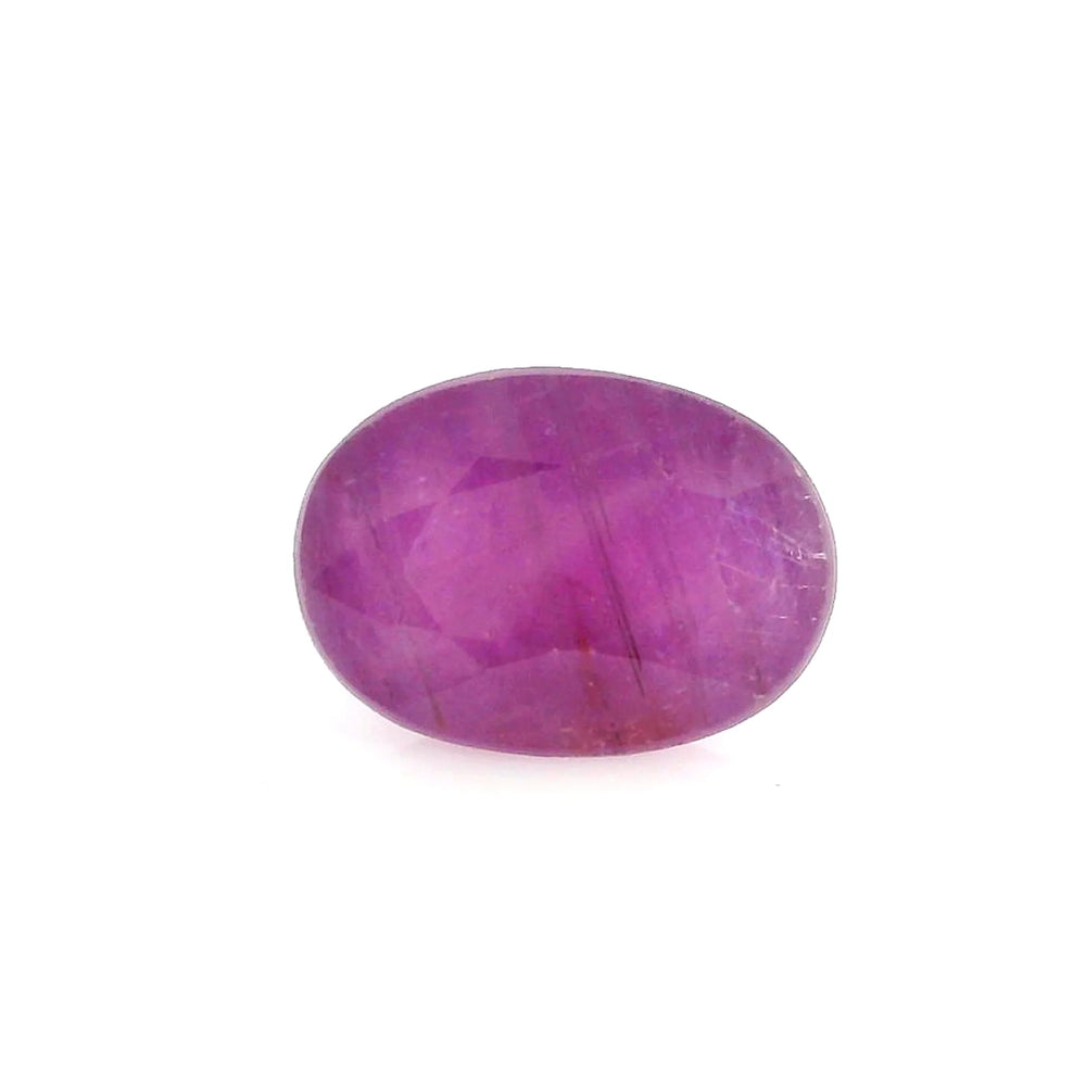 African Ruby (Manik) 5.29 Carat / 5.88 Ratti, Unheated and Untreated – No indications of treatment observed – front view