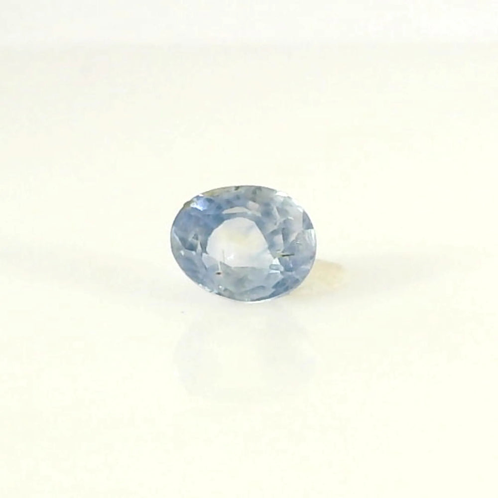 Kashmir Blue Sapphire (Neelam) 0.54 Carat / 0.6 Ratti, Unheated and Untreated – No indications of treatment observed – front view