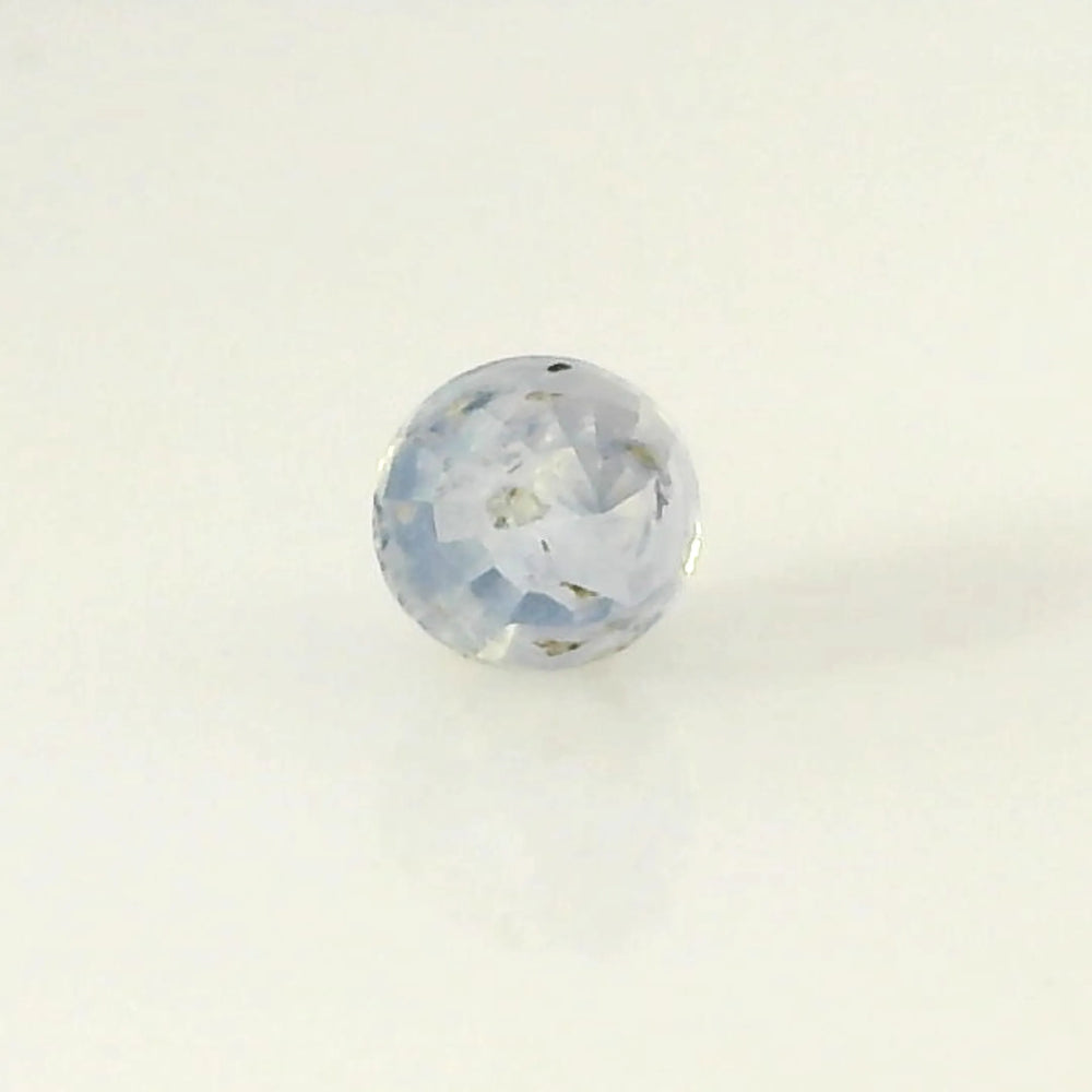 Kashmir Blue Sapphire (Neelam) 0.63 Carat / 0.7 Ratti, Unheated and Untreated – No indications of treatment observed – back view