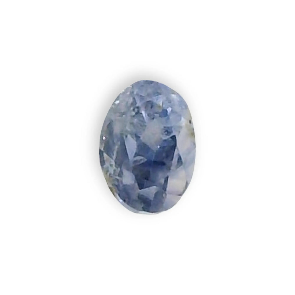 Kashmir Blue Sapphire (Neelam) 0.65 Carat / 0.73 Ratti, Unheated and Untreated – No indications of treatment observed – top view