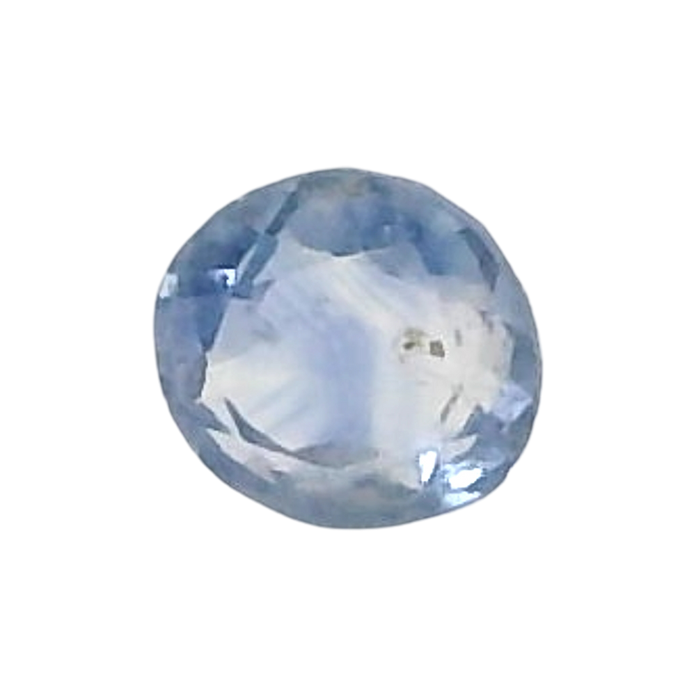 Kashmir Blue Sapphire (Neelam) 0.37 Carat / 0.42 Ratti, Unheated and Untreated – No indications of treatment observed – front view