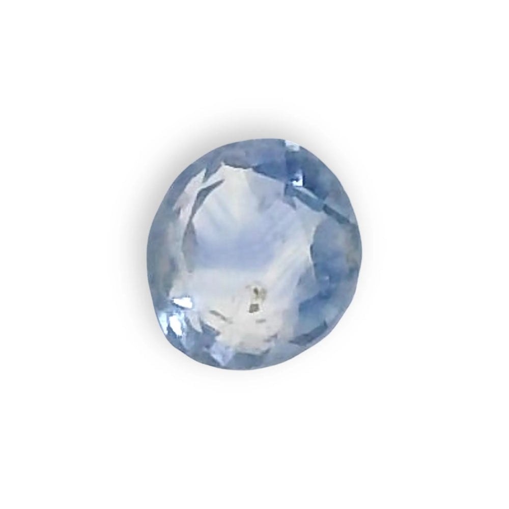 Kashmir Blue Sapphire (Neelam) 0.37 Carat / 0.42 Ratti, Unheated and Untreated – No indications of treatment observed – top view