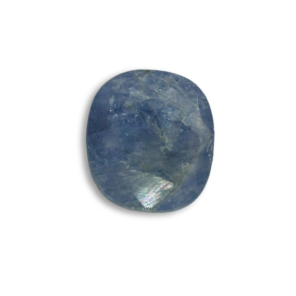 Sri Lankan Blue Sapphire (Neelam) 9.15 Carat / 10.17 Ratti, Unheated and Untreated – No indications of treatment observed – top view